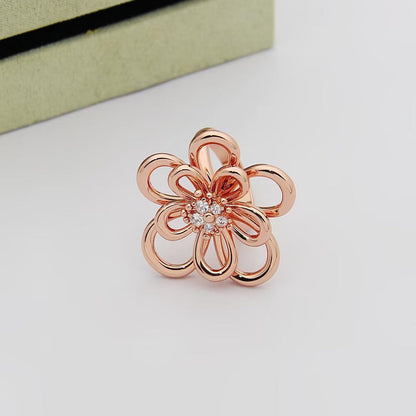 [ELAN LUXE] FLOWERLACE RING 5 DIAMONDS