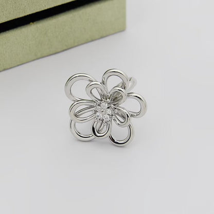 [ELAN LUXE] FLOWERLACE RING 5 DIAMONDS