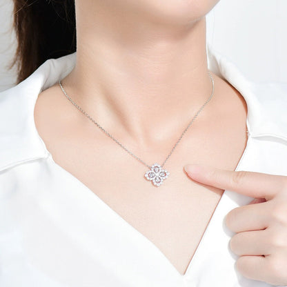[ELAN LUXE]LOOP NECKLACE FULL MOTIF DIAMOND 16MM MULTIPLE COLORS