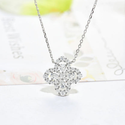 [ELAN LUXE]LOOP NECKLACE FULL MOTIF DIAMOND 16MM MULTIPLE COLORS