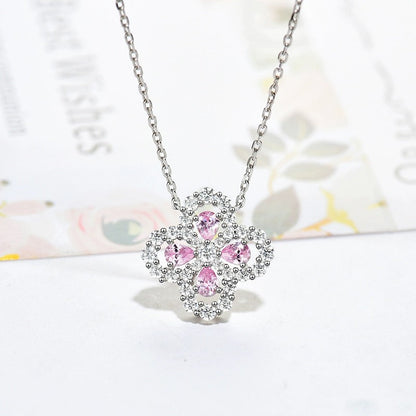 [ELAN LUXE]LOOP NECKLACE FULL MOTIF DIAMOND 16MM MULTIPLE COLORS