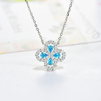 [ELAN LUXE]LOOP NECKLACE FULL MOTIF DIAMOND 16MM MULTIPLE COLORS