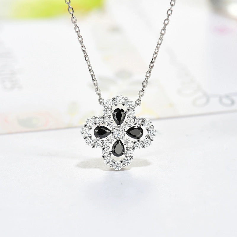 [ELAN LUXE]LOOP NECKLACE FULL MOTIF DIAMOND 16MM MULTIPLE COLORS