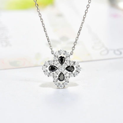 [ELAN LUXE]LOOP NECKLACE FULL MOTIF DIAMOND 16MM MULTIPLE COLORS
