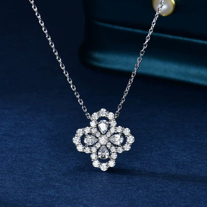 [ELAN LUXE]LOOP NECKLACE FULL MOTIF DIAMOND 16MM MULTIPLE COLORS