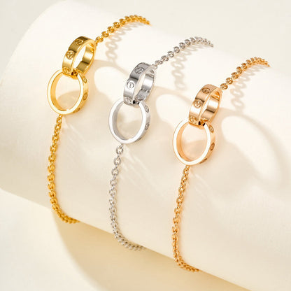 [ELAN LUXE]LOVE BRACELET DOUBLE RING