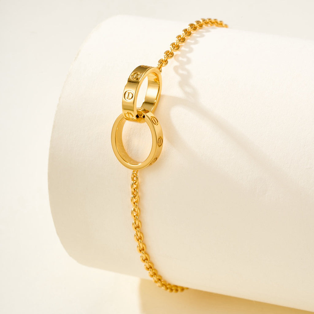 [ELAN LUXE]LOVE BRACELET DOUBLE RING