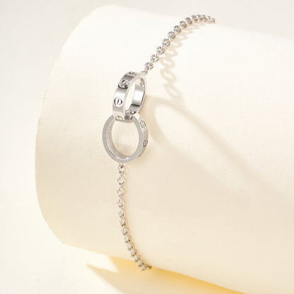 [ELAN LUXE]LOVE BRACELET DOUBLE RING