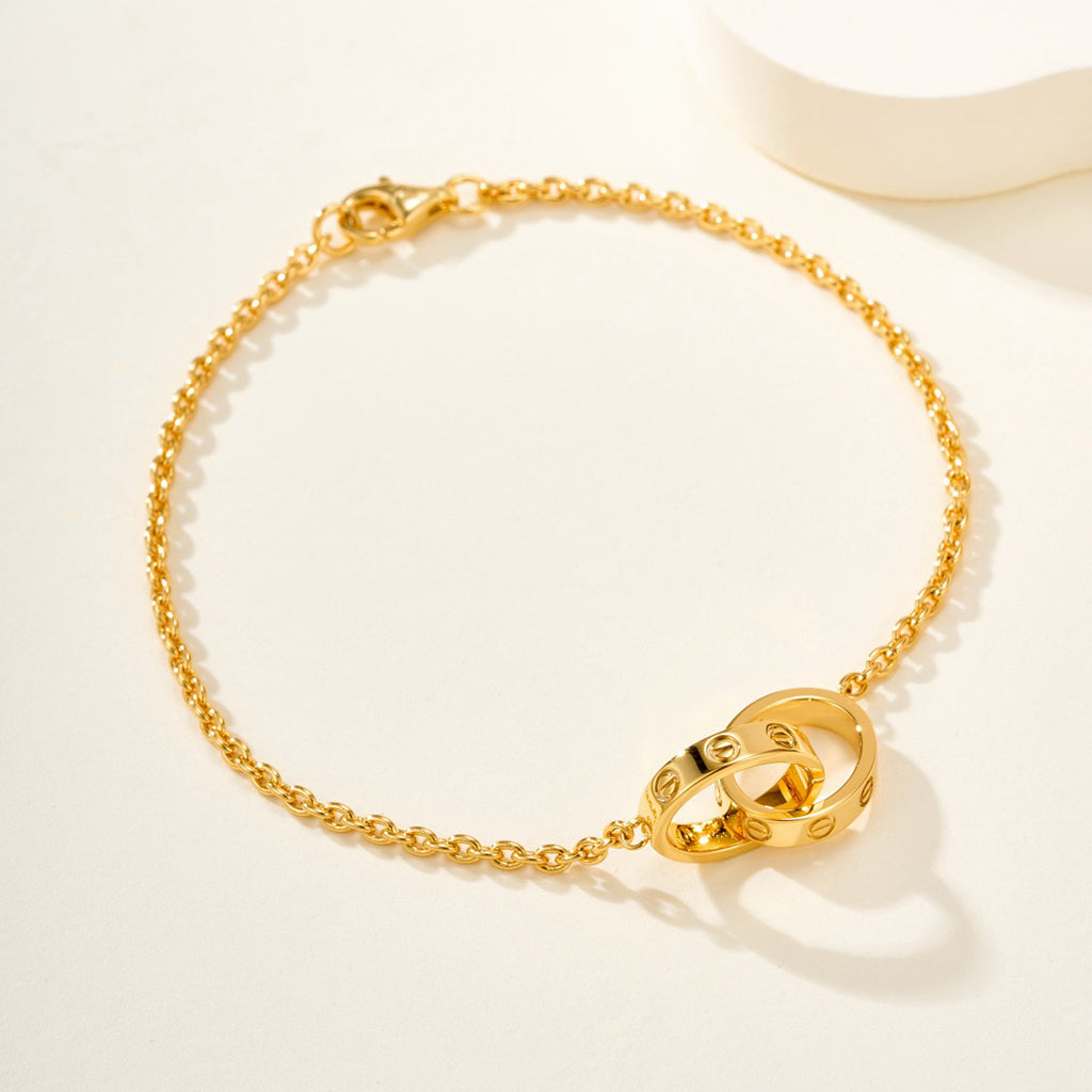 [ELAN LUXE]LOVE BRACELET DOUBLE RING