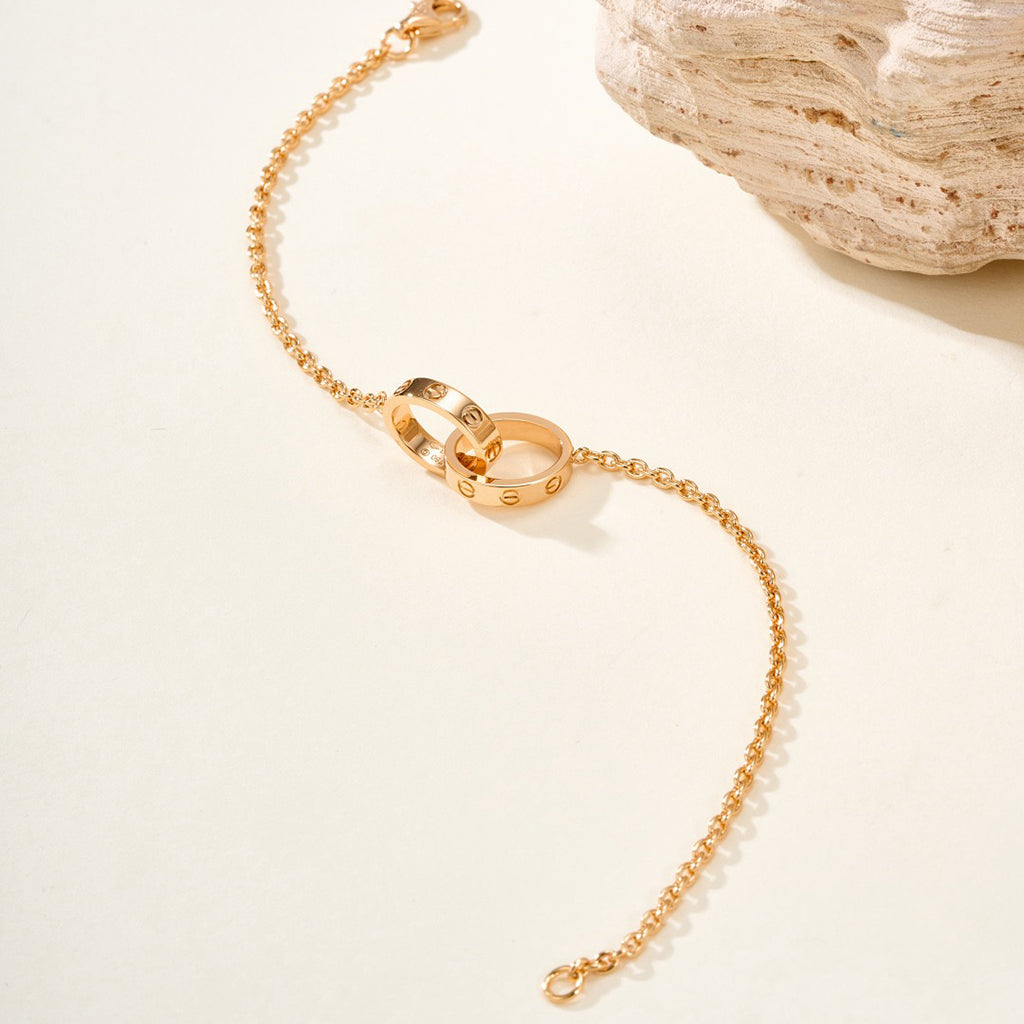 [ELAN LUXE]LOVE BRACELET DOUBLE RING