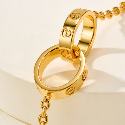 [ELAN LUXE]LOVE BRACELET DOUBLE RING