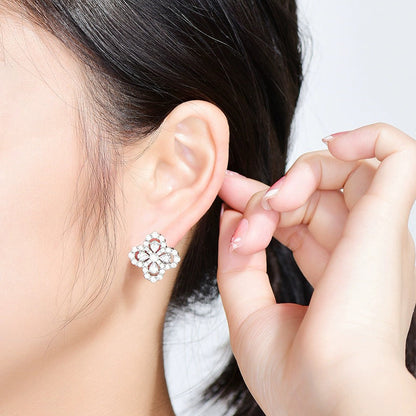 [ELAN LUXE]LOOP EARRINGS FULL MOTIF DIAMOND 16MM