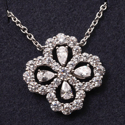 [ELAN LUXE]LOOP NECKLACE FULL MOTIF DIAMOND 16MM MULTIPLE COLORS