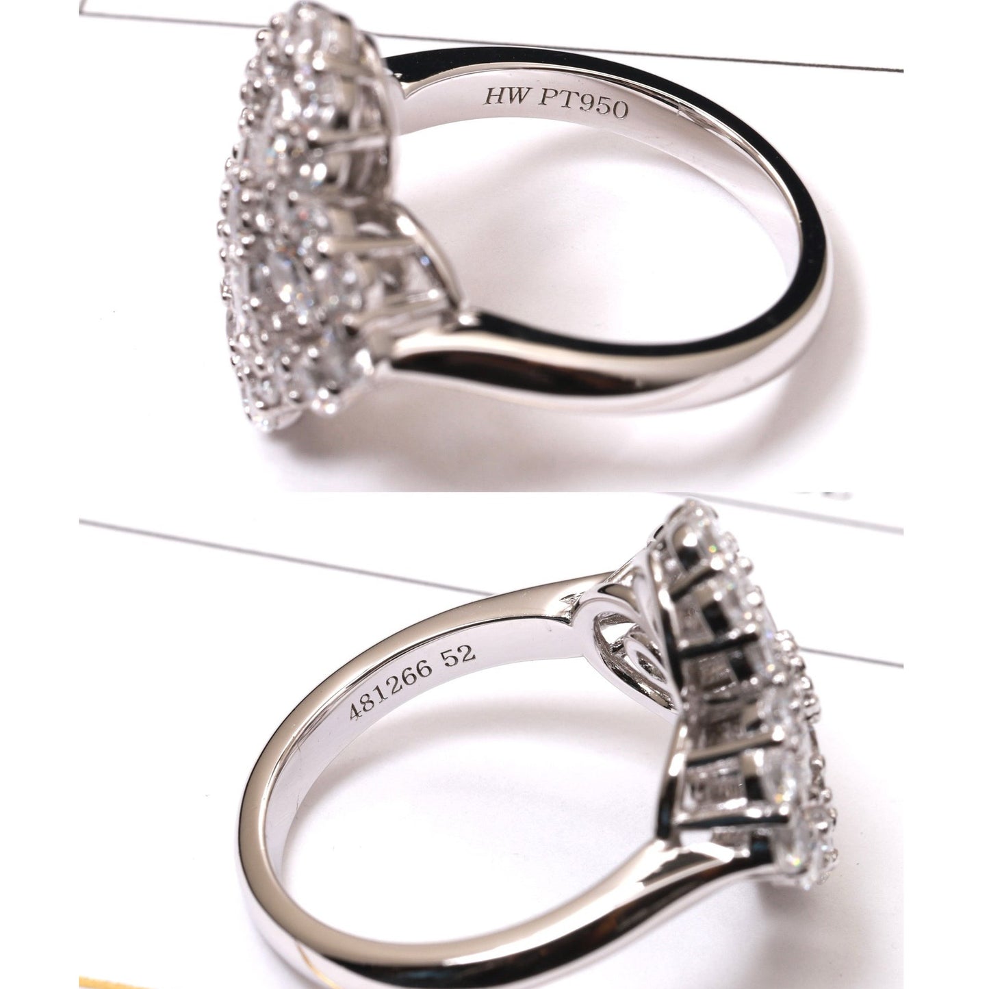 [ELAN LUXE]LOOP RING FULL MOTIF DIAMOND 16MM SILVE