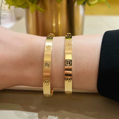 [ELAN LUXE]LOVE BRACELET 6.1MM BRUSHED