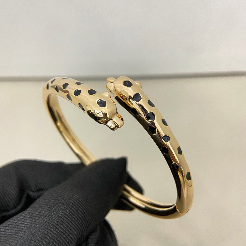 [ELAN LUXE]PANTHERE DOUBLE HEADED OPEN BRACELET