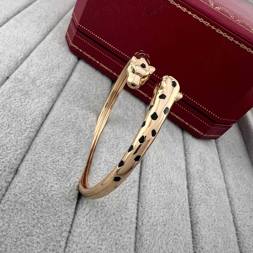[ELAN LUXE]PANTHERE DOUBLE HEADED OPEN BRACELET