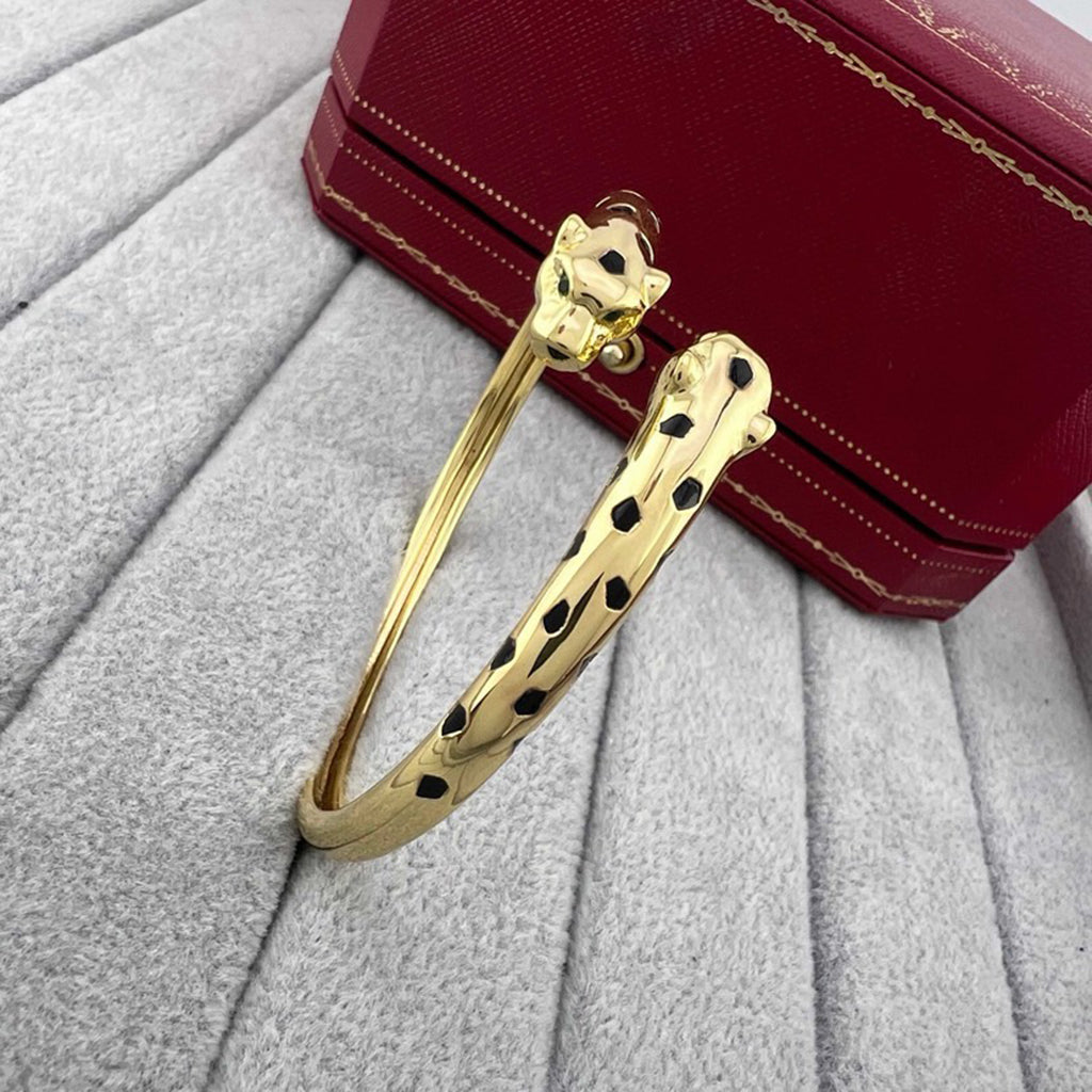 [ELAN LUXE]PANTHERE DOUBLE HEADED OPEN BRACELET