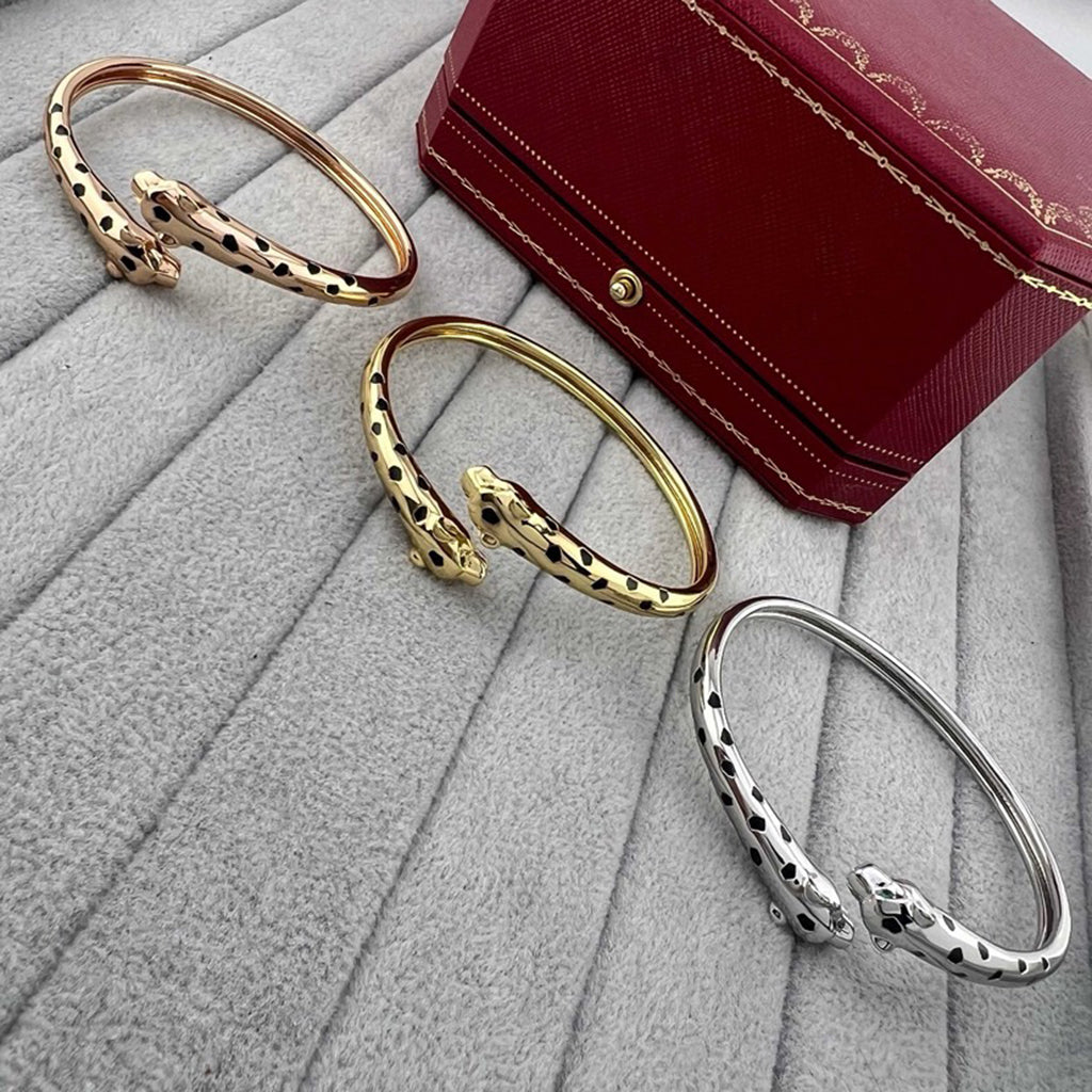 [ELAN LUXE]PANTHERE DOUBLE HEADED OPEN BRACELET