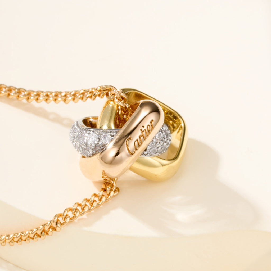 [ELAN LUXE]TRINITY CUSHION NECKLACE COLLECTION