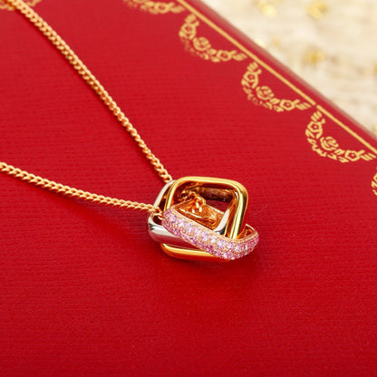 [ELAN LUXE]TRINITY CUSHION NECKLACE COLLECTION