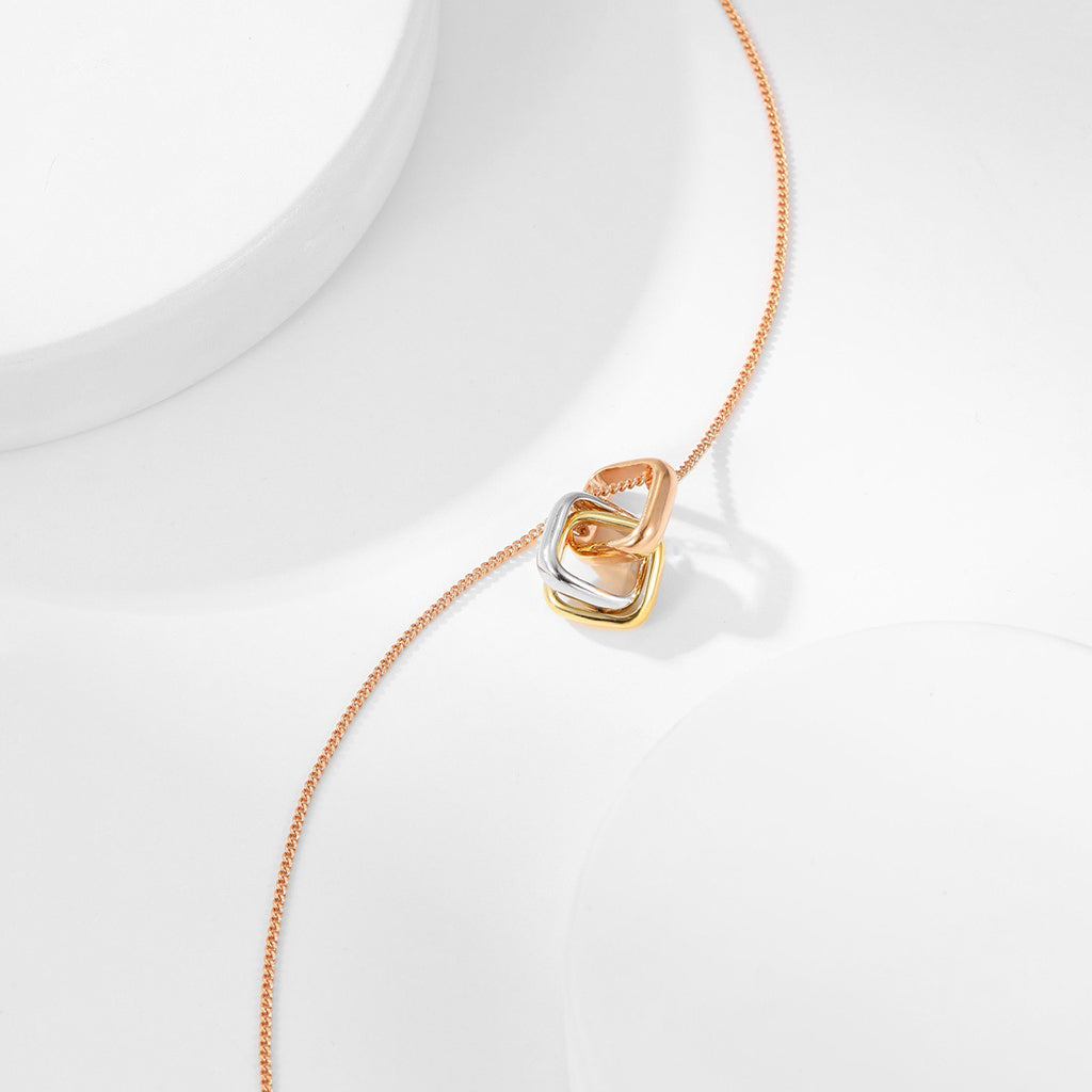 [ELAN LUXE]TRINITY CUSHION NECKLACE COLLECTION