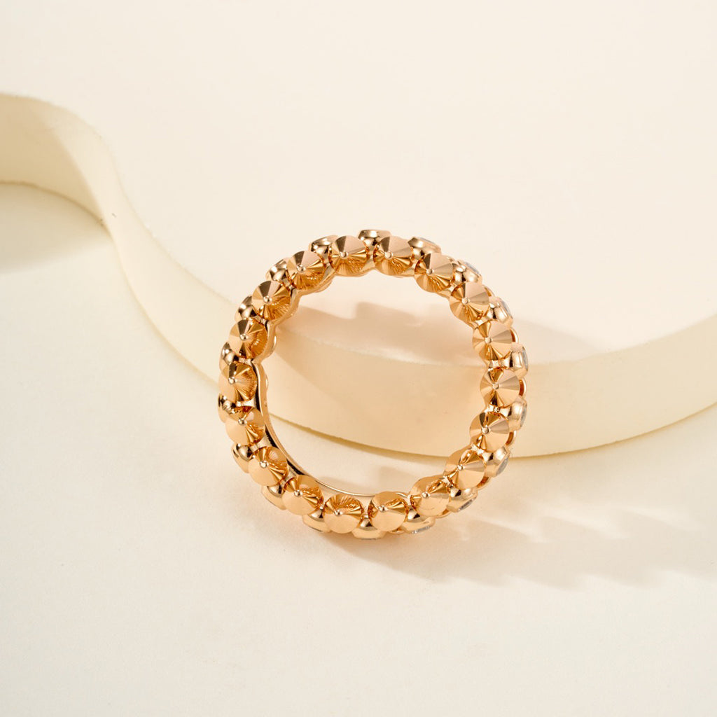 [ELAN LUXE]CLASH 6.8MM DIAMOND MEDIUM RING