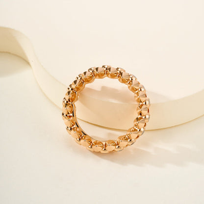 [ELAN LUXE]CLASH 6.8MM DIAMOND MEDIUM RING