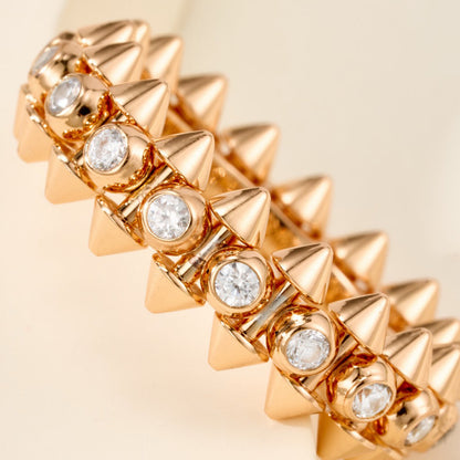 [ELAN LUXE]CLASH 6.8MM DIAMOND MEDIUM RING