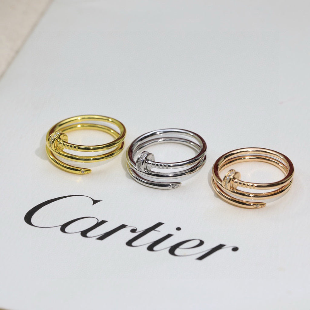 [ELAN LUXE]JUSTE RING 4.8MM HALF DIAMOND