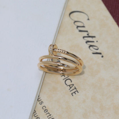 [ELAN LUXE]JUSTE RING 4.8MM HALF DIAMOND