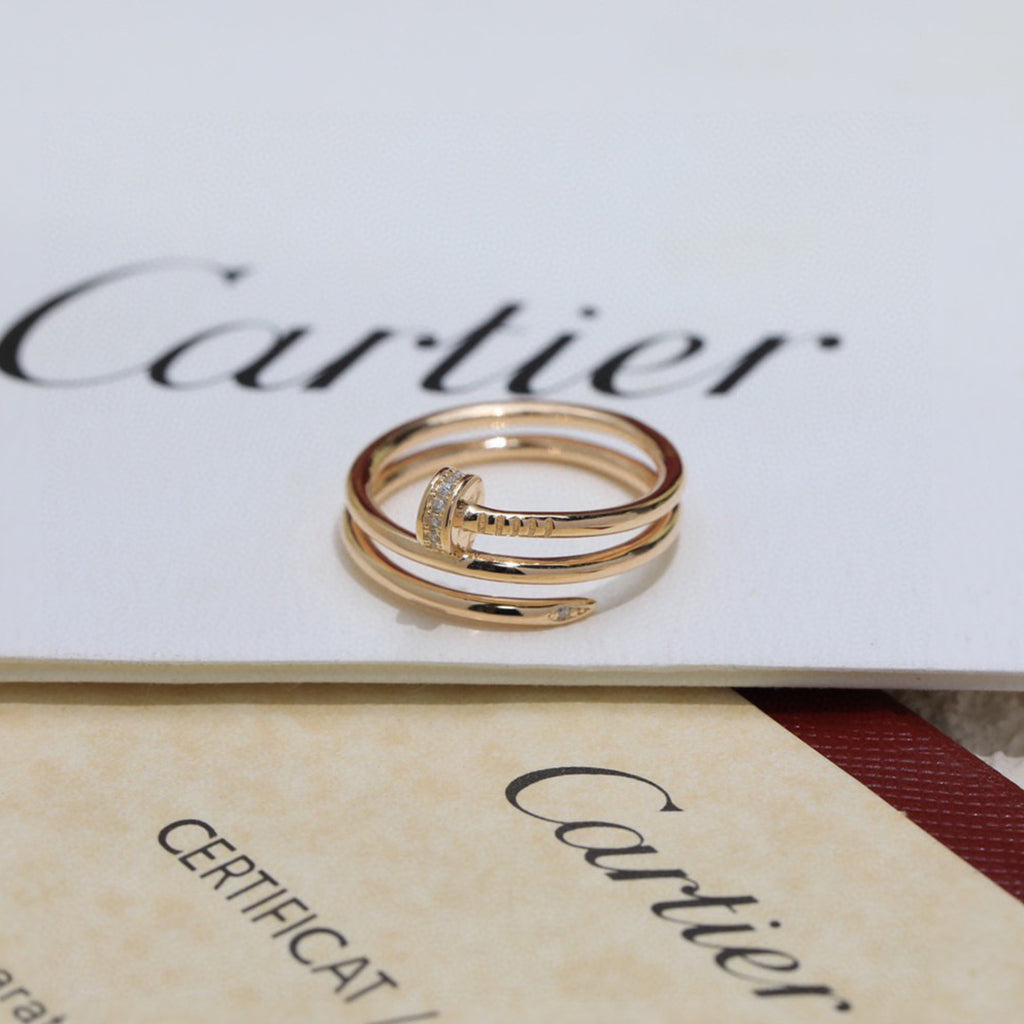 [ELAN LUXE]JUSTE RING 4.8MM HALF DIAMOND