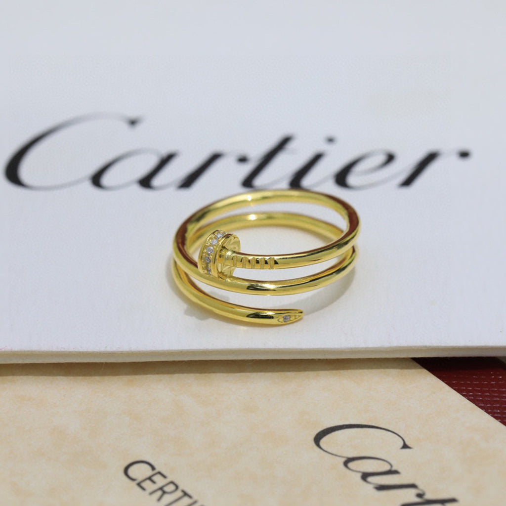 [ELAN LUXE]JUSTE RING 4.8MM HALF DIAMOND