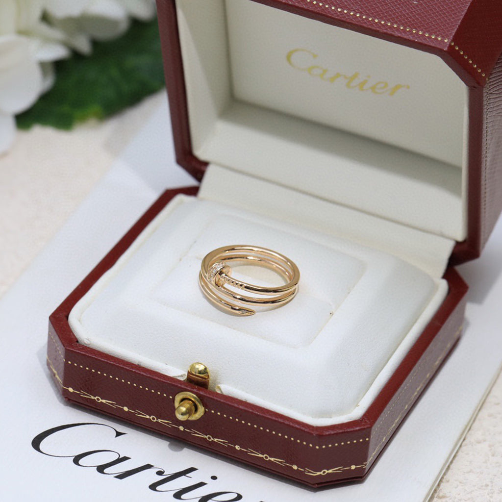 [ELAN LUXE]JUSTE RING 4.8MM HALF DIAMOND