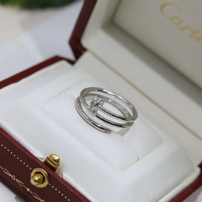 [ELAN LUXE]JUSTE RING 4.8MM HALF DIAMOND