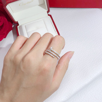 [ELAN LUXE]JUSTE RING 4.8MM FULL DIAMOND