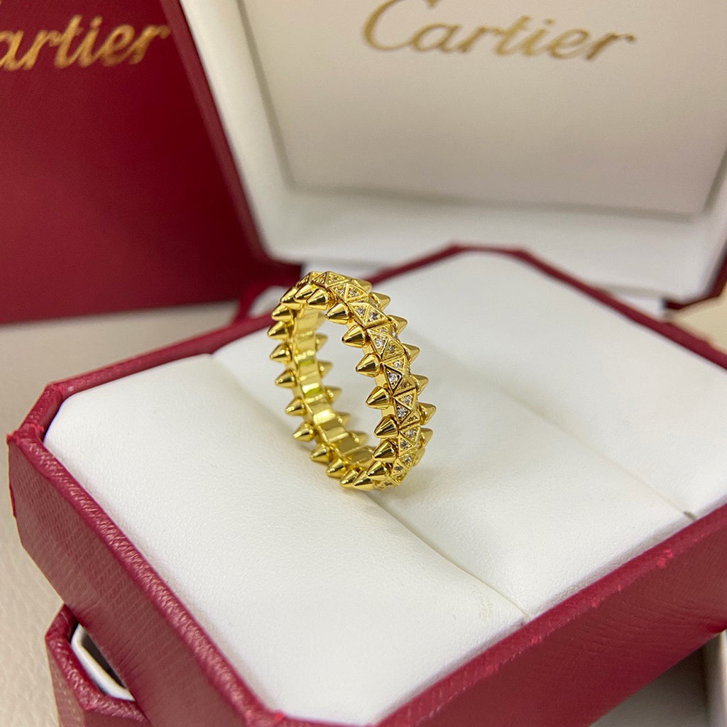 [ELAN LUXE]CLASH 6.4MM SMALL FULL DIAMOND RING