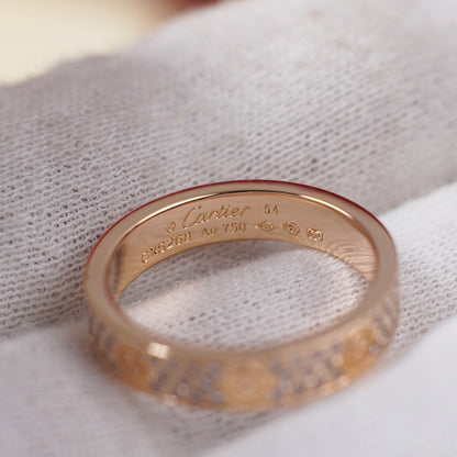[ELAN LUXE]LOVE RING 4.0MM DIAMOND PAVED