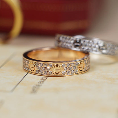 [ELAN LUXE]LOVE RING 4.0MM DIAMOND PAVED