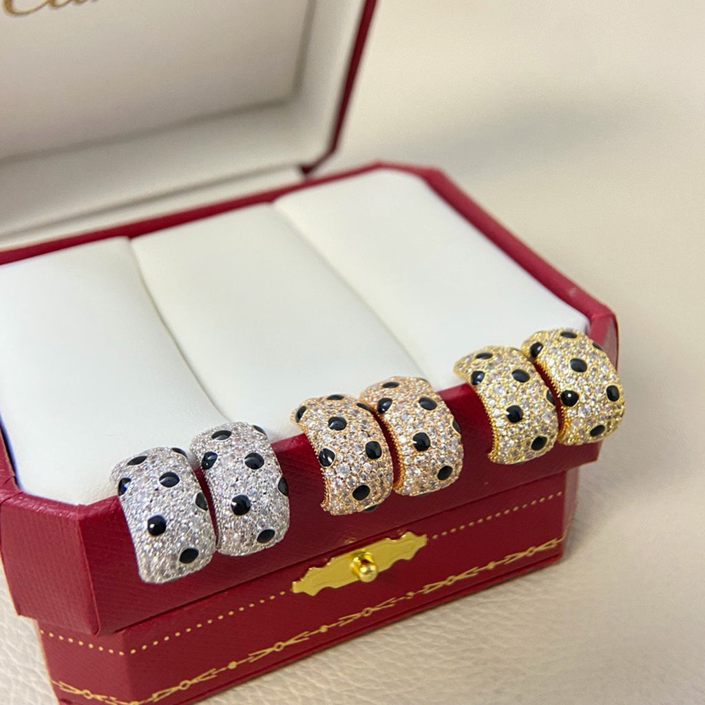 [ELAN LUXE]PANTHERE MINI FULL DIAMOND EARRINGS