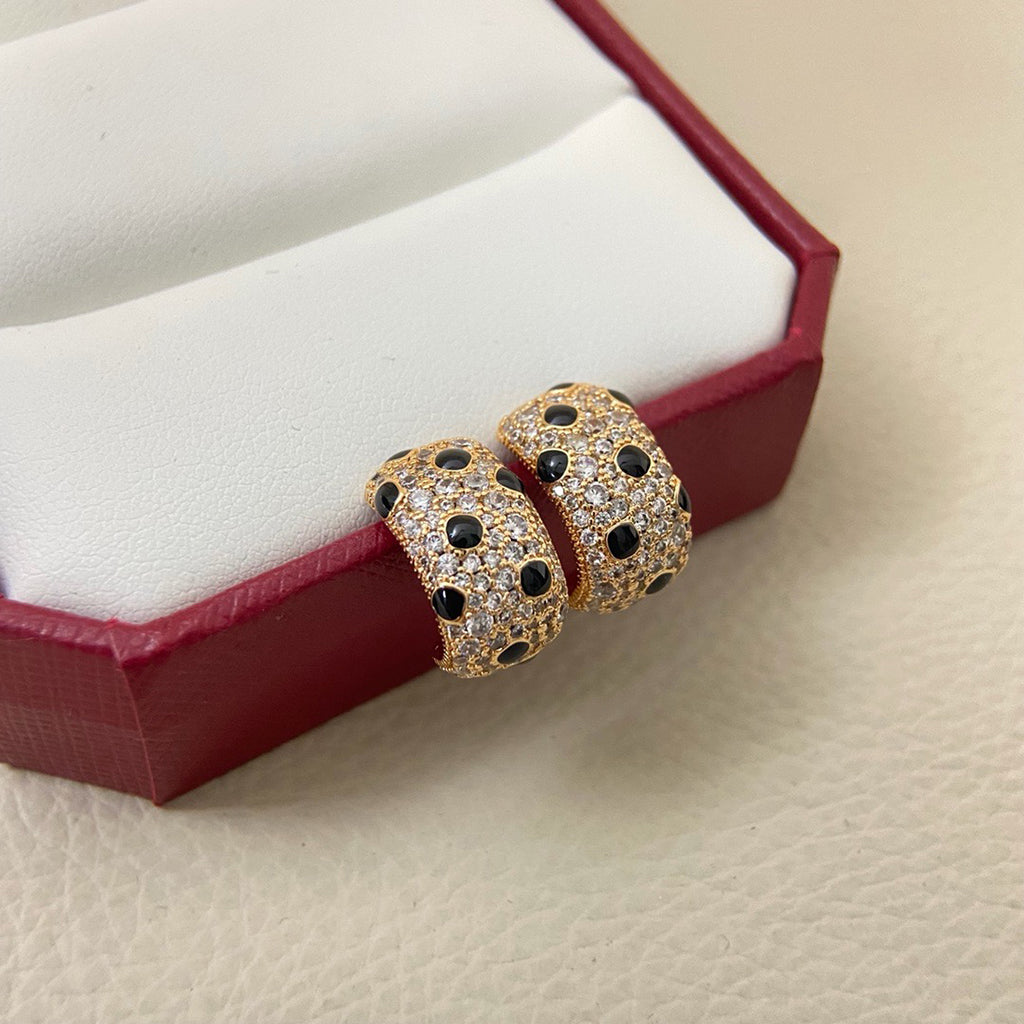 [ELAN LUXE]PANTHERE MINI FULL DIAMOND EARRINGS