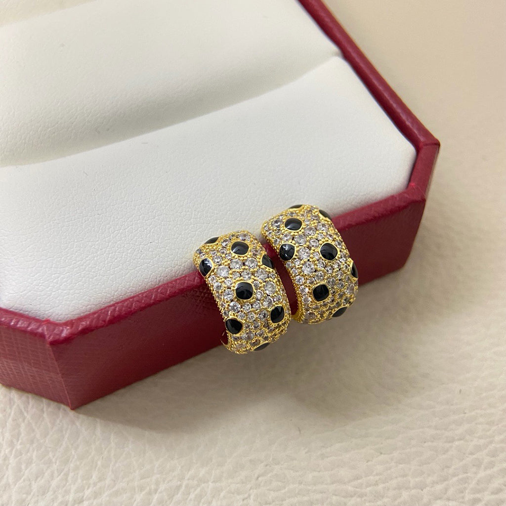 [ELAN LUXE]PANTHERE MINI FULL DIAMOND EARRINGS