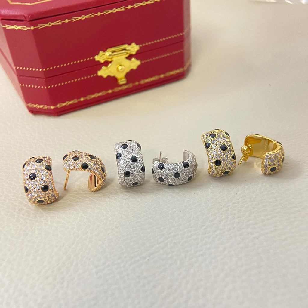 [ELAN LUXE]PANTHERE MINI FULL DIAMOND EARRINGS