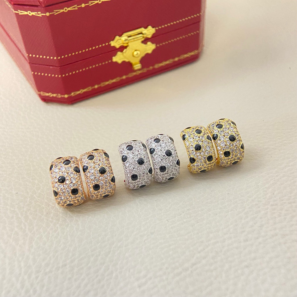 [ELAN LUXE]PANTHERE MINI FULL DIAMOND EARRINGS