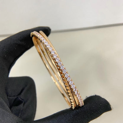 [ELAN LUXE]ETINCELLE HALF-PAVED DIAMOND BRACELET