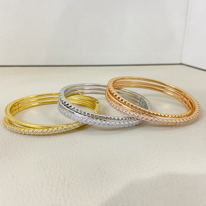 [ELAN LUXE]ETINCELLE HALF-PAVED DIAMOND BRACELET