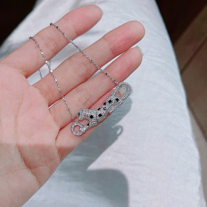 [ELAN LUXE]PANTHERE PAVED DIAMOND NECKLACE