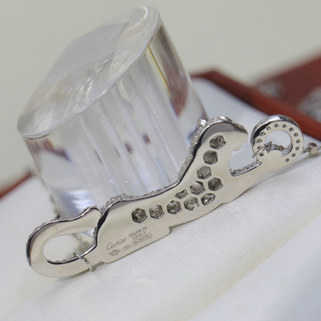 [ELAN LUXE]PANTHERE PAVED DIAMOND NECKLACE