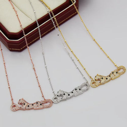 [ELAN LUXE]PANTHERE PAVED DIAMOND NECKLACE