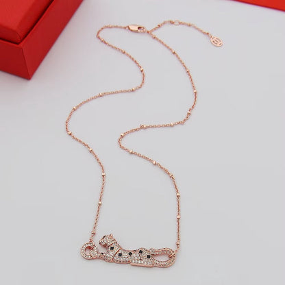 [ELAN LUXE]PANTHERE PAVED DIAMOND NECKLACE